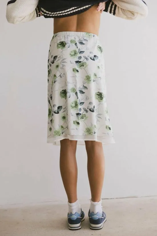 Bohme Skylar Knee Length Skirt Green Women Skirts