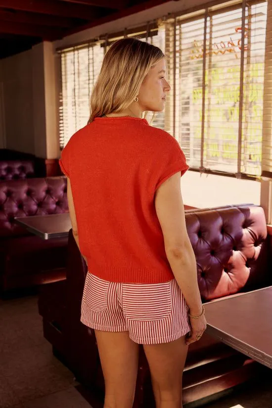 Bohme Sloane Striped Skort In Red Red Women Shorts