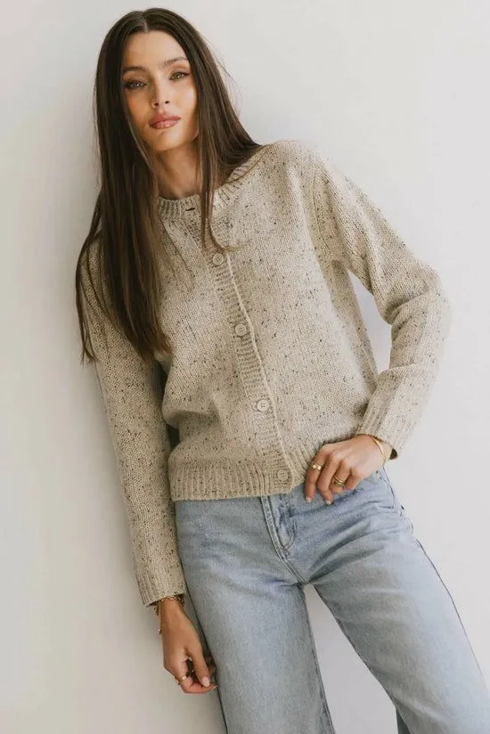Bohme Sorenta Knit Cardigan Oatmeal Women Cardigans