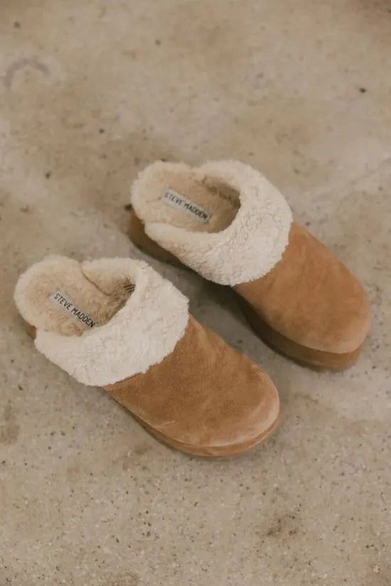 Bohme Steve Madden Juney Platform Clogs Tan Women Shoes