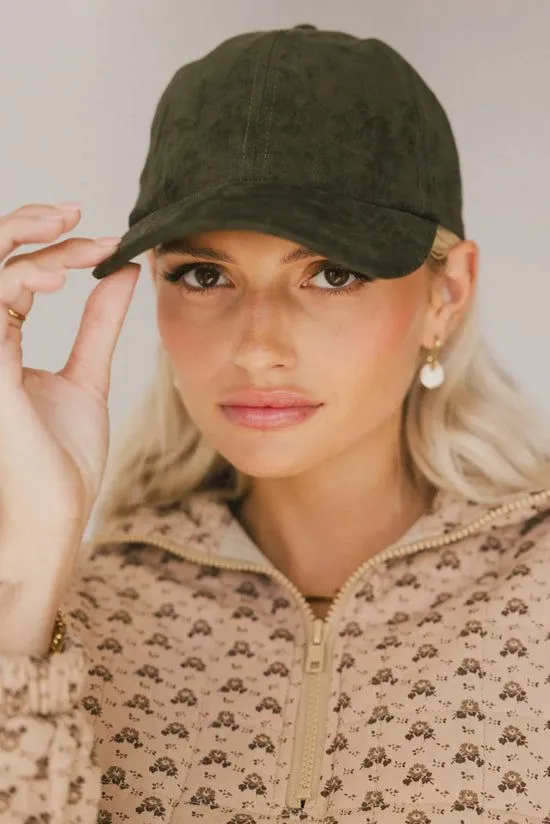 Bohme Suede Baseball Cap In Olive Olive Women Hats Bohme Suede Baseball Cap In Olive Olive Women Hats