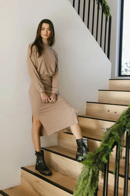 Bohme Ulrich Sweater Dress In Tan Tan Women Dresses