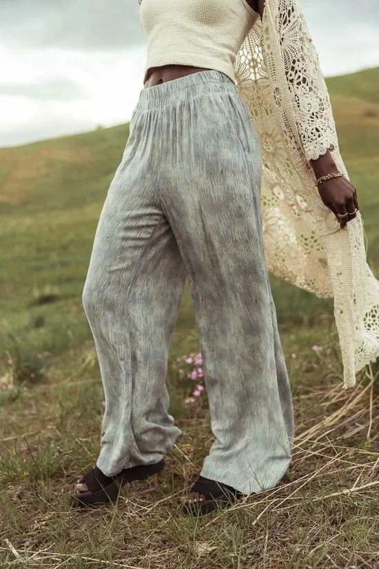 Bohme Verity Printed Pants In Blue Blue Women All Bottoms
