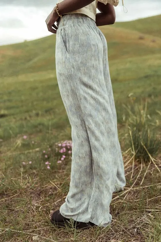 Bohme Verity Printed Pants In Blue Blue Women All Bottoms