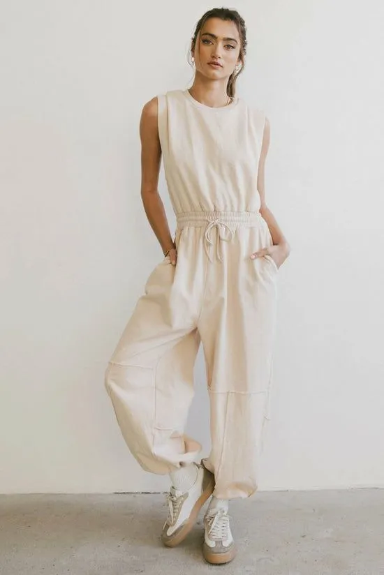 Bohme Weekend Warrior Jumpsuit In Ivory Ivory Women Loungewear