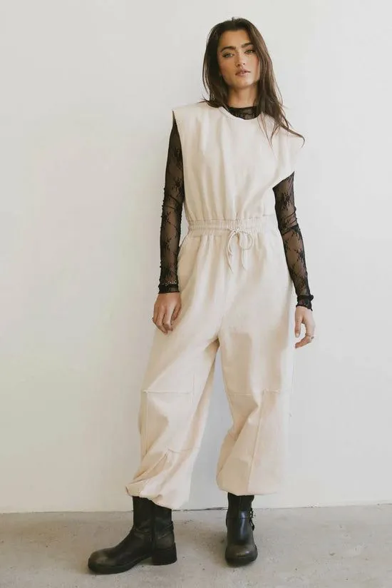 Bohme Weekend Warrior Jumpsuit In Ivory Ivory Women Loungewear