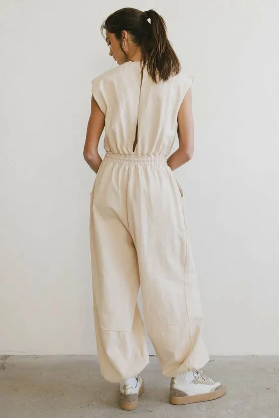 Bohme Weekend Warrior Jumpsuit In Ivory Ivory Women Loungewear