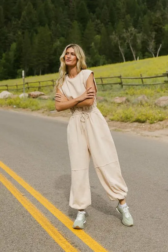 Bohme Weekend Warrior Jumpsuit In Ivory Ivory Women Loungewear