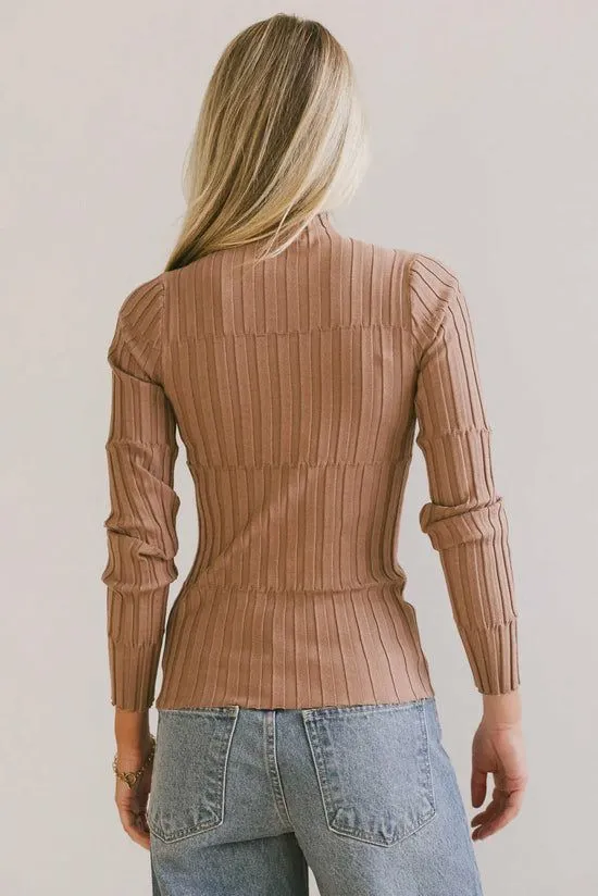 Bohme Winnie Ribbed Top In Brown Brown Women Essentials