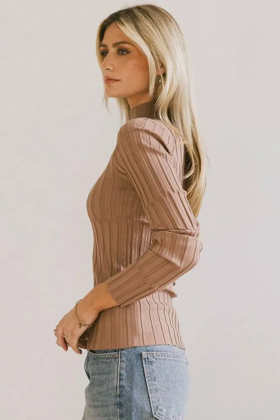 Bohme Winnie Ribbed Top In Brown Brown Women Essentials
