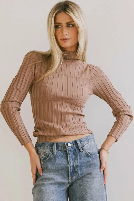 Bohme Winnie Ribbed Top In Brown Brown Women Essentials