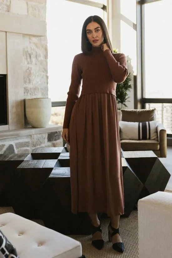 Bohme Zeda Midi Dress In Rust Rust Women Dresses