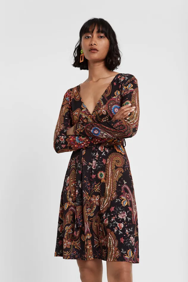 Boho Autumn Dress Women Desigual Dresses