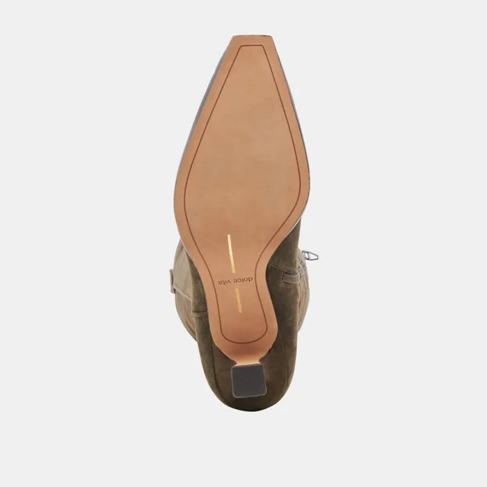 Boots and Booties Women Dolce Vita Ariana Wide Calf Boots Army Suede