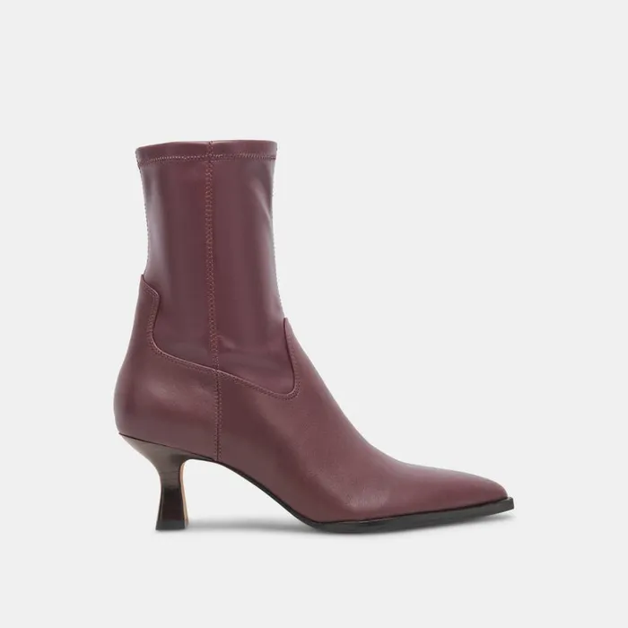 Boots and Booties Women Dolce Vita Arya Wide Calf Boots Wine Leather