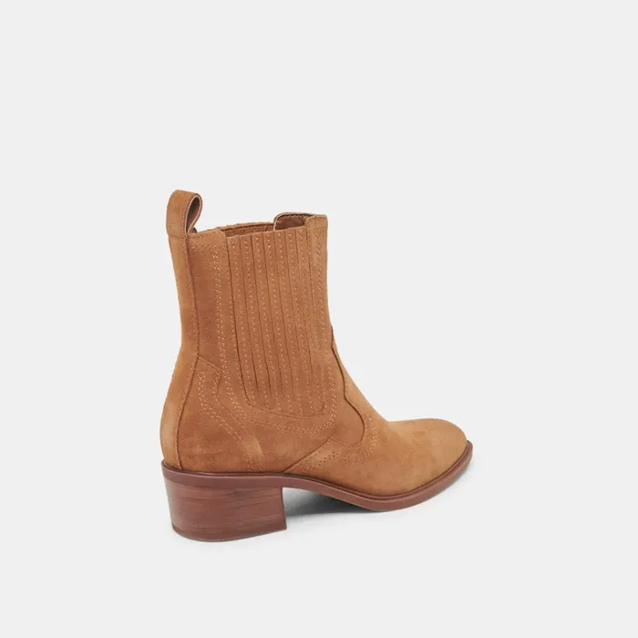 Boots and Booties Women Dolce Vita Brylee H2O Wide Booties Brown Suede