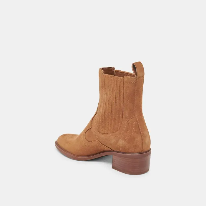 Boots and Booties Women Dolce Vita Brylee H2O Wide Booties Brown Suede