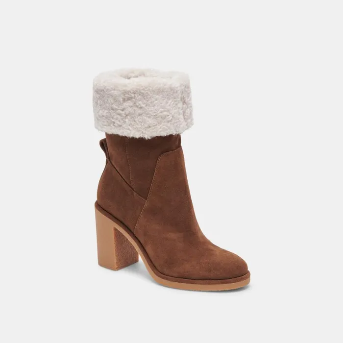 Boots and Booties Women Dolce Vita Caddie Plush Boots Cocoa Suede