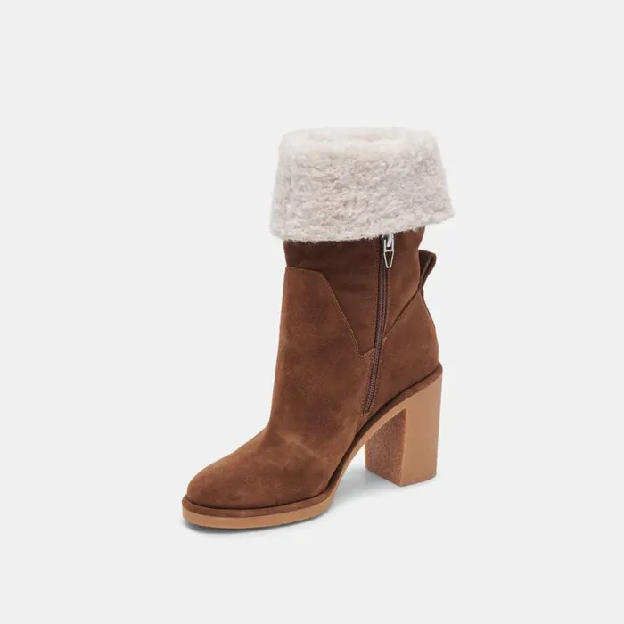 Boots and Booties Women Dolce Vita Caddie Plush Boots Cocoa Suede