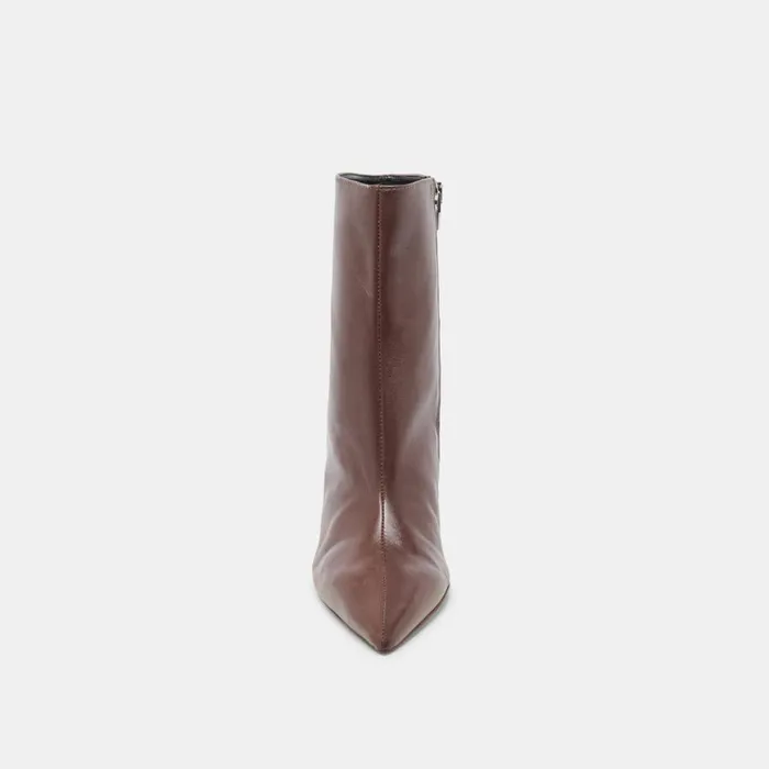 Boots and Booties Women Dolce Vita Calico Booties Mahogany Leather