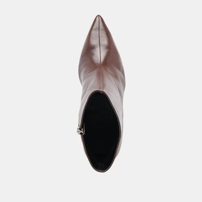 Boots and Booties Women Dolce Vita Calico Booties Mahogany Leather