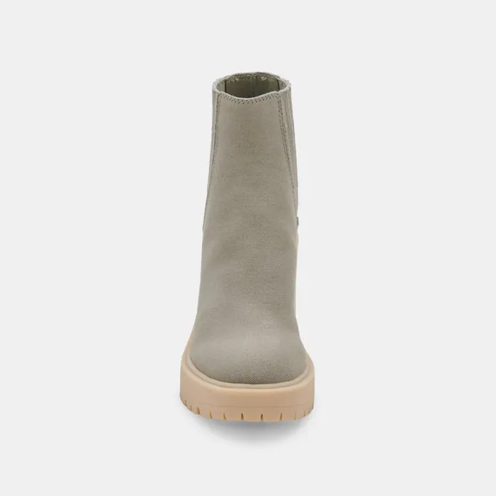 Boots and Booties Women Dolce Vita Caster Booties Sage Canvas