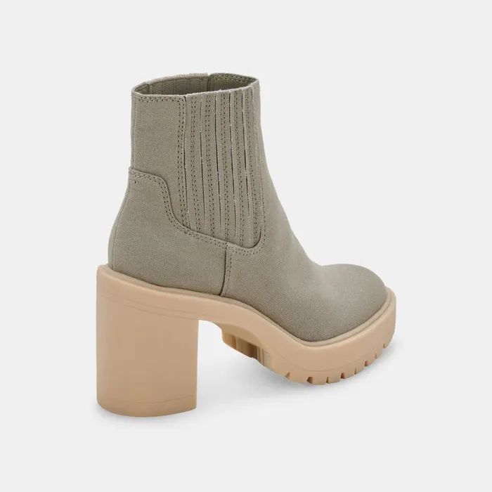 Boots and Booties Women Dolce Vita Caster Booties Sage Canvas