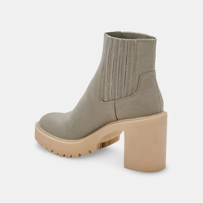 Boots and Booties Women Dolce Vita Caster Booties Sage Canvas