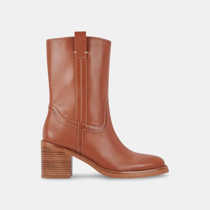 Boots and Booties Women Dolce Vita Colete Boots Cognac Leather