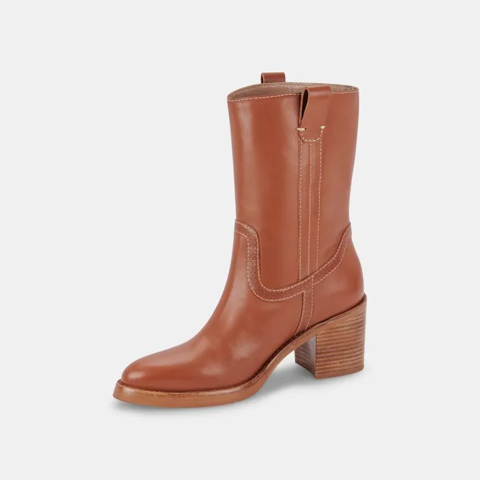 Boots and Booties Women Dolce Vita Colete Boots Cognac Leather