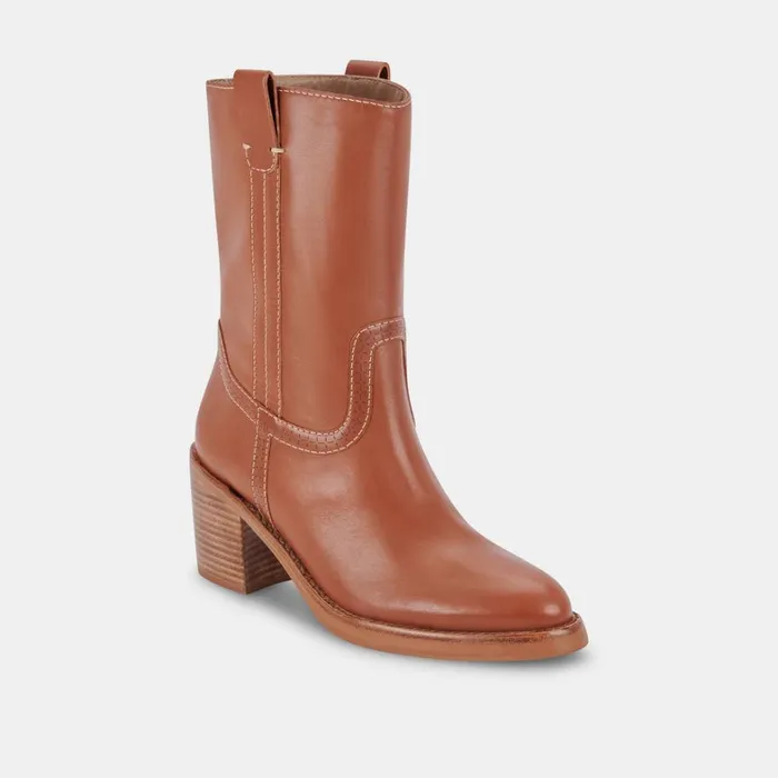 Boots and Booties Women Dolce Vita Colete Boots Cognac Leather