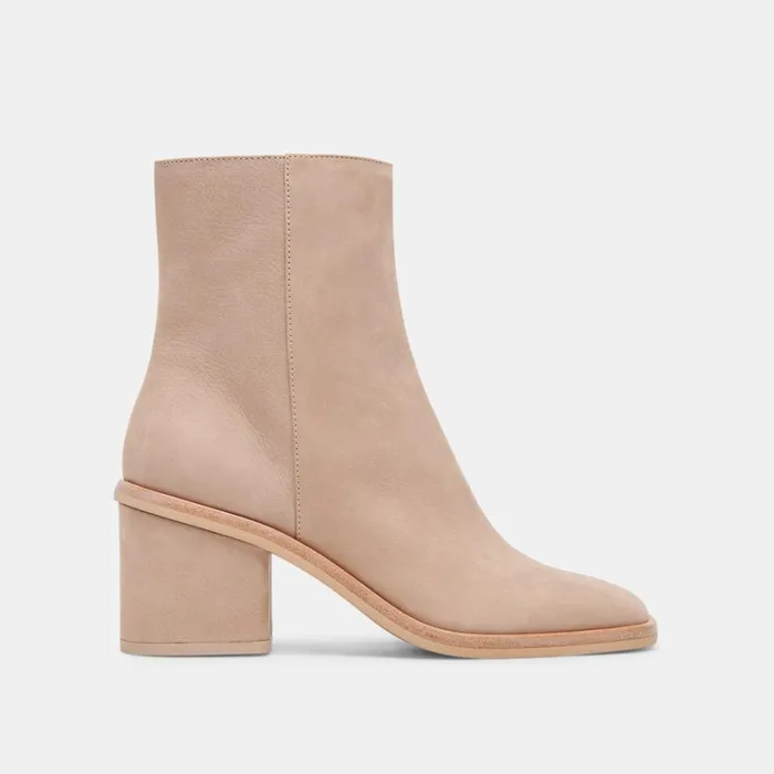 Boots and Booties Women Dolce Vita Dapper Booties Taupe Nubuck
