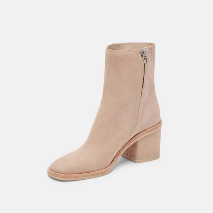 Boots and Booties Women Dolce Vita Dapper Booties Taupe Nubuck