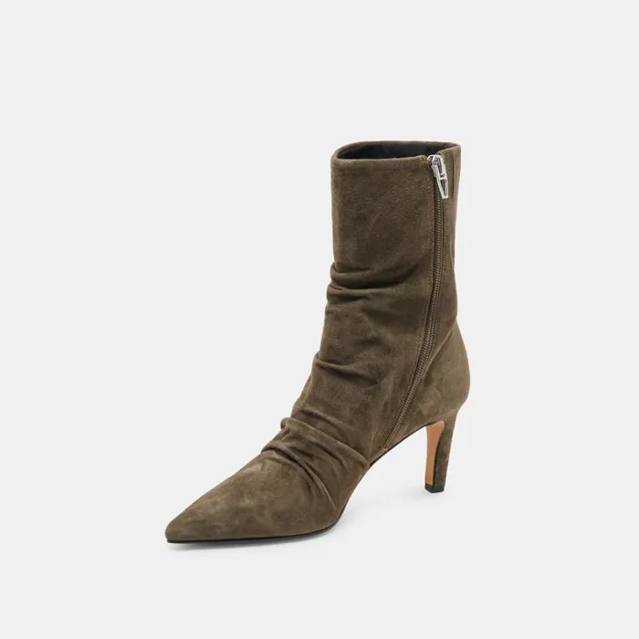 Boots and Booties Women Dolce Vita Fernly Wide Calf Boots Army Suede