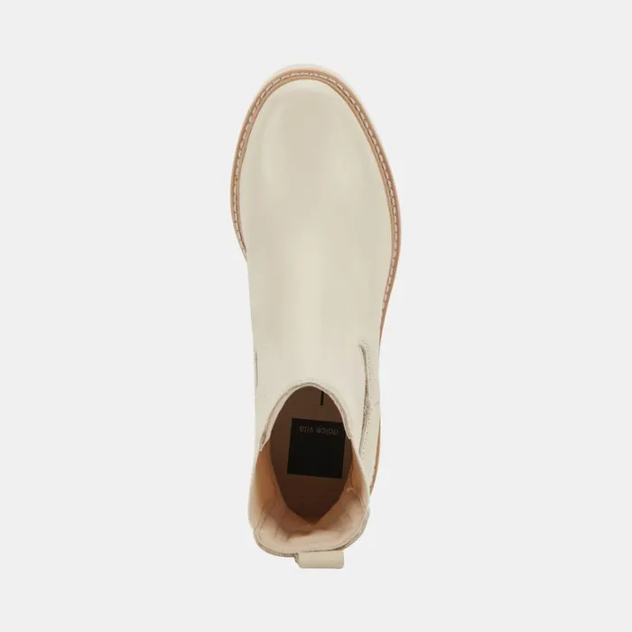 Boots and Booties Women Dolce Vita Hawk H20 Wide Booties Ivory Leather Ivory Leather H2o