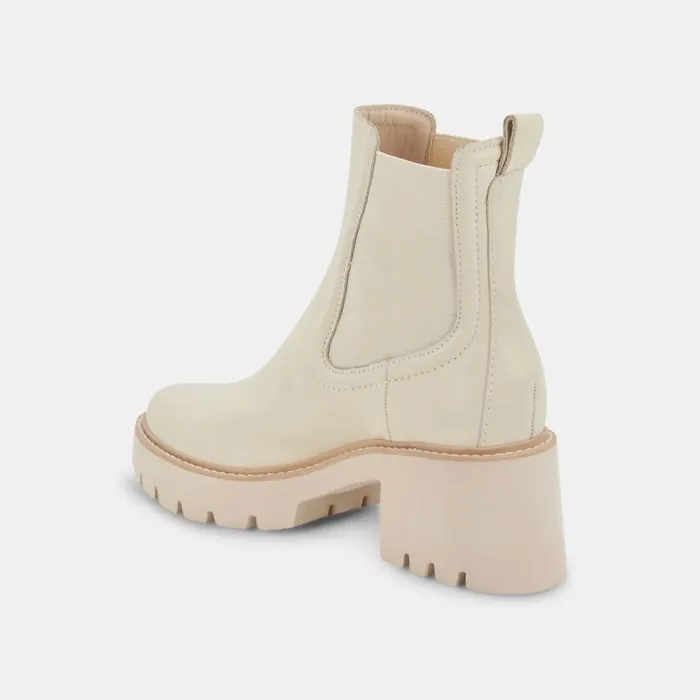 Boots and Booties Women Dolce Vita Hawk H20 Wide Booties Ivory Leather Ivory Leather H2o