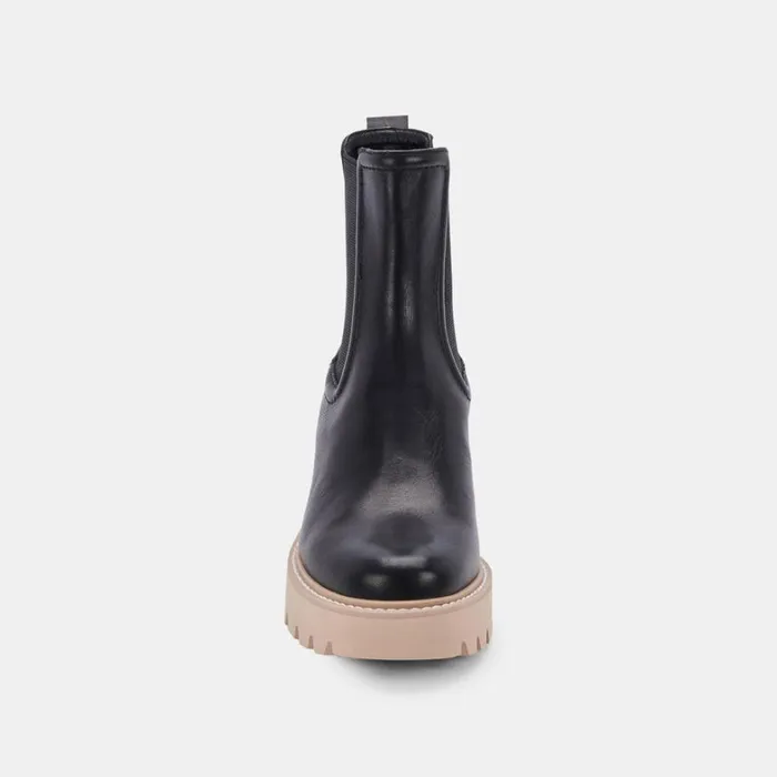 Boots and Booties Women Dolce Vita Hawk H2O Booties Black Leather Black Leather H2o