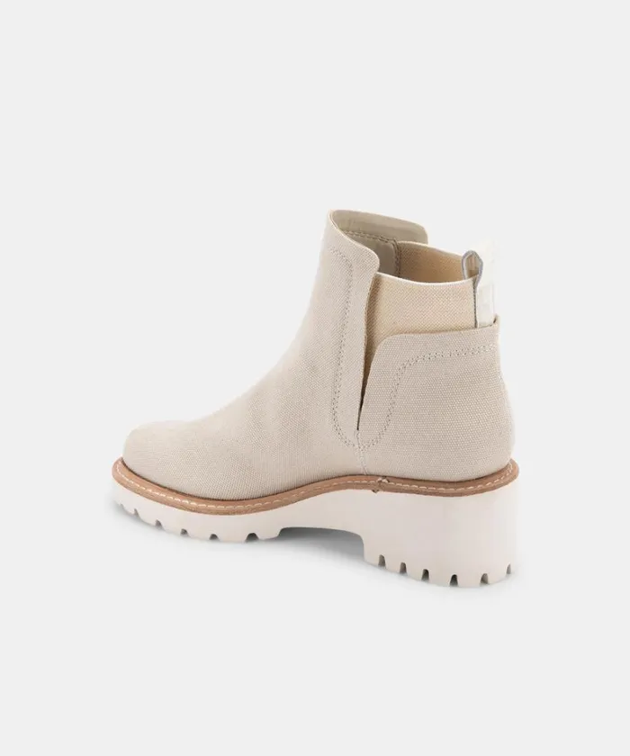 Boots and Booties Women Dolce Vita Huey Booties Sandstone Canvas