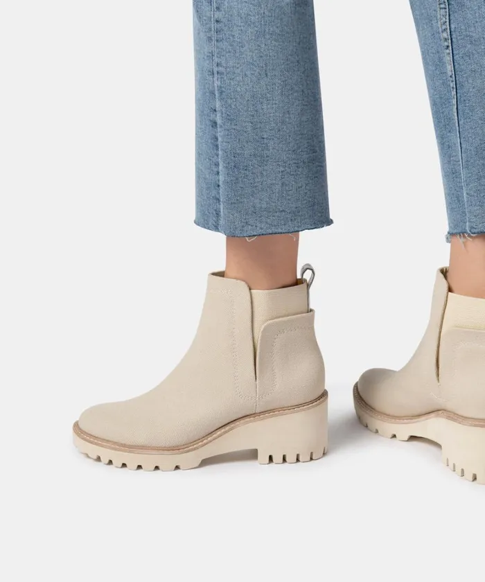 Boots and Booties Women Dolce Vita Huey Booties Sandstone Canvas