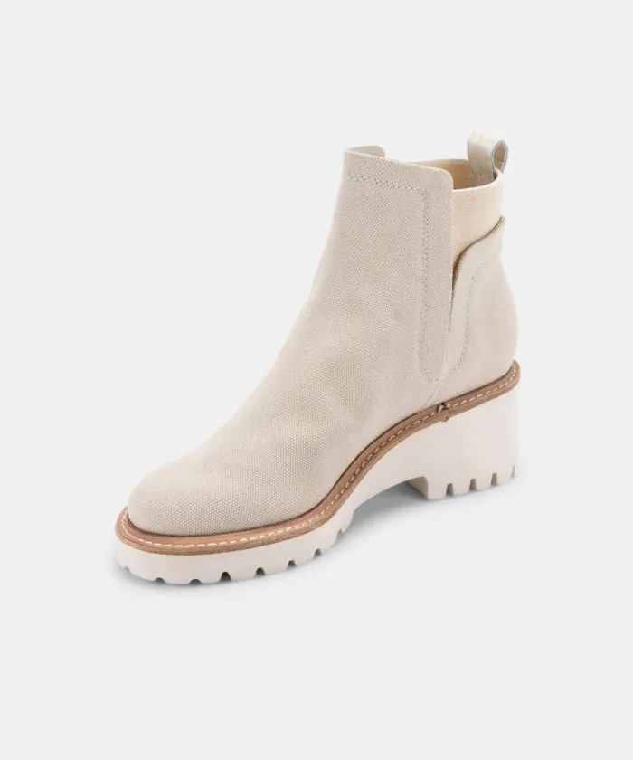 Boots and Booties Women Dolce Vita Huey Booties Sandstone Canvas