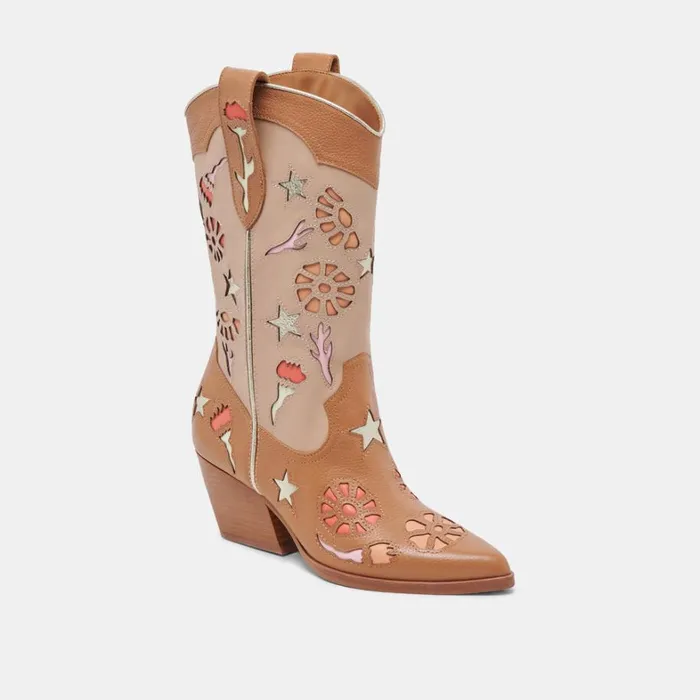 Boots and Booties Women Dolce Vita Lassie Boots Tan Multi Leather
