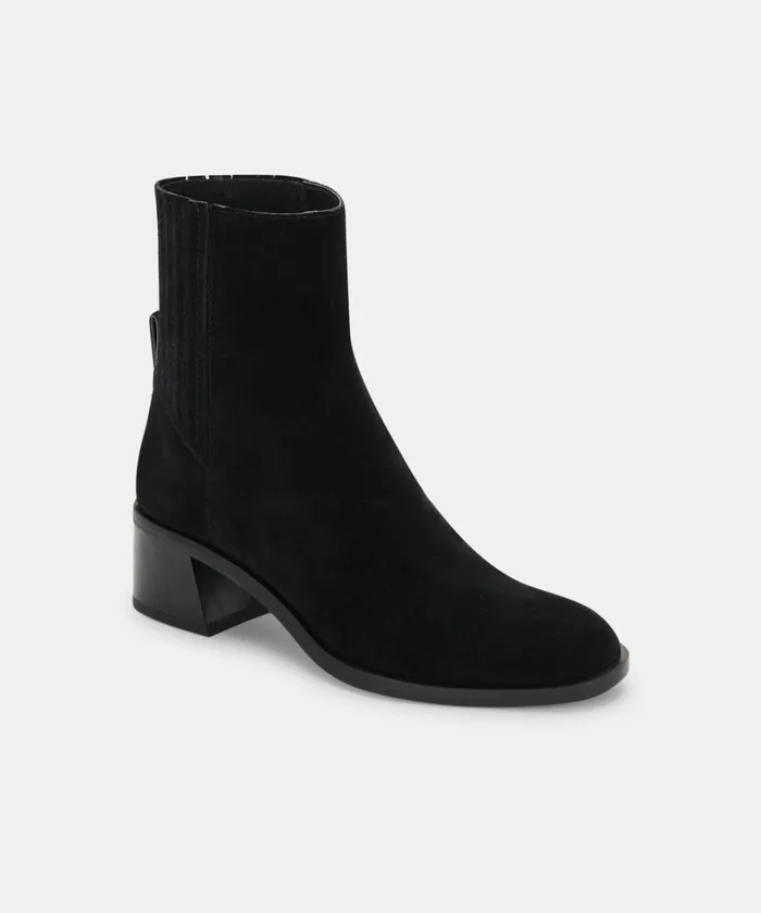Boots and Booties Women Dolce Vita Layton Booties Black Suede