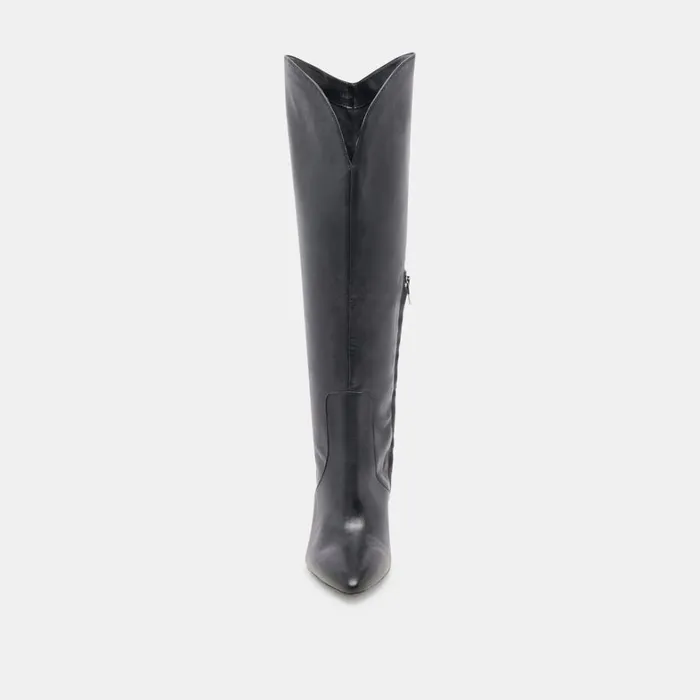 Boots and Booties Women Dolce Vita Nedi Wide Calf Boots Black Leather
