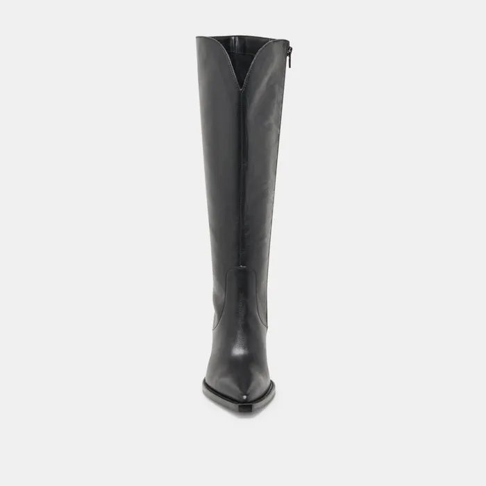 Boots and Booties Women Dolce Vita Raj Wide Calf Boots Black Leather