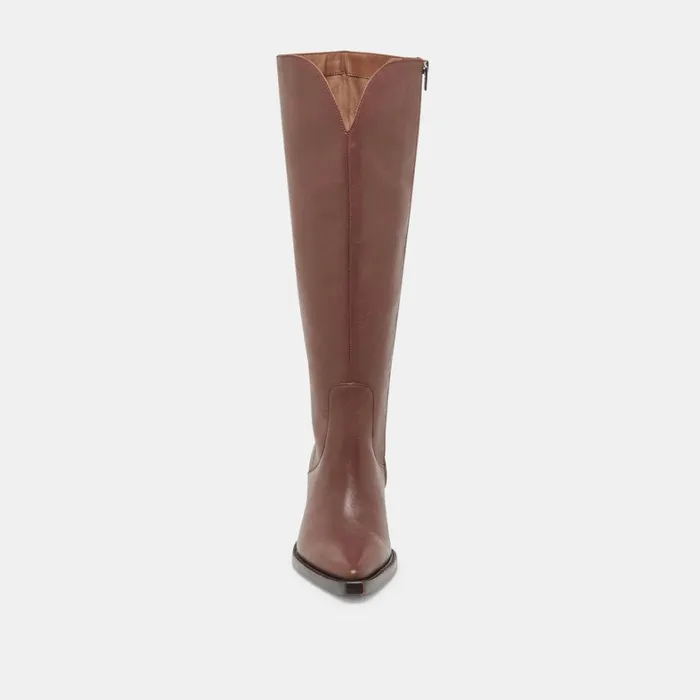Boots and Booties Women Dolce Vita Raj Wide Calf Boots Chocolate Leather