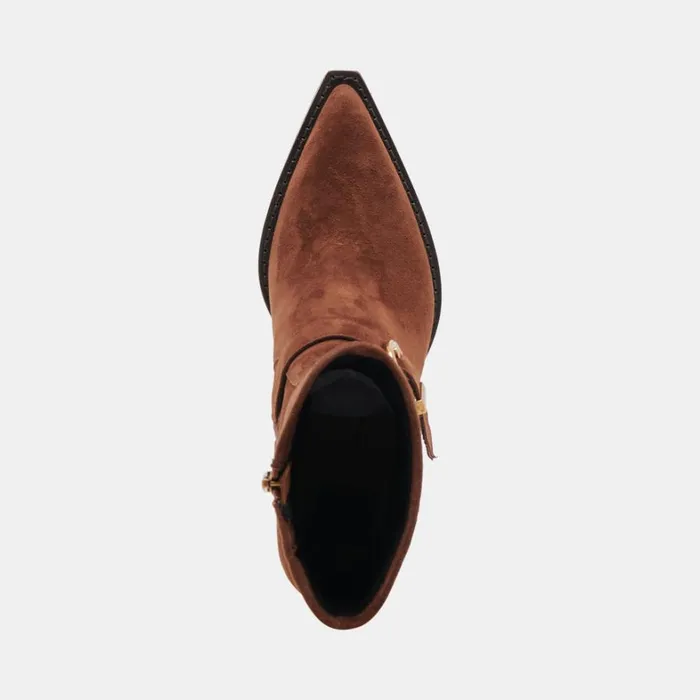 Boots and Booties Women Dolce Vita Rave Wide Calf Boots Dk Brown Suede