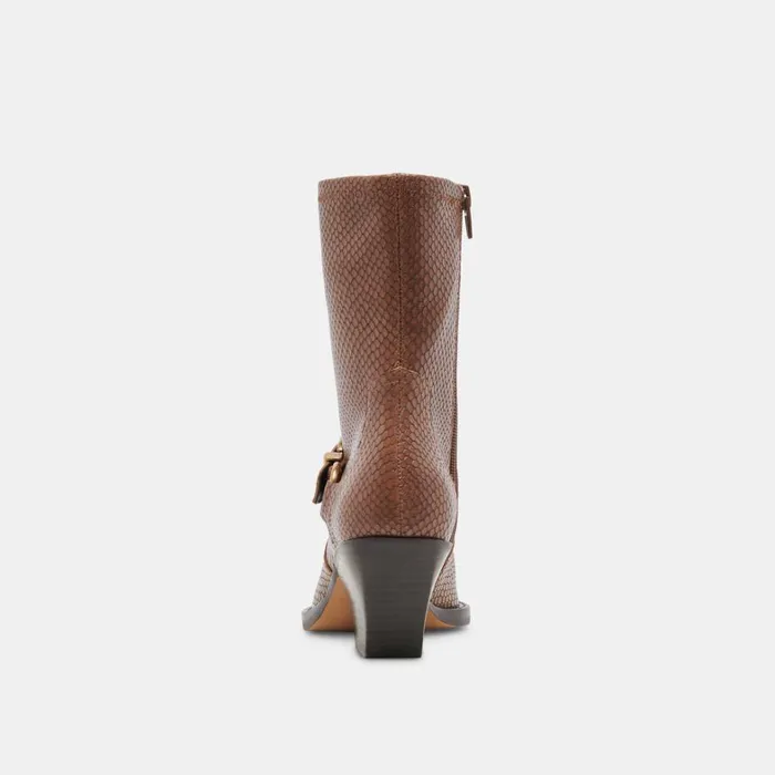Boots and Booties Women Dolce Vita Rave Wide Calf Boots Saddle Embossed Leather
