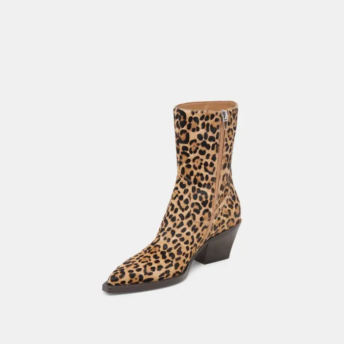 Boots and Booties Women Dolce Vita Rutger Boots Leopard Calf Hair