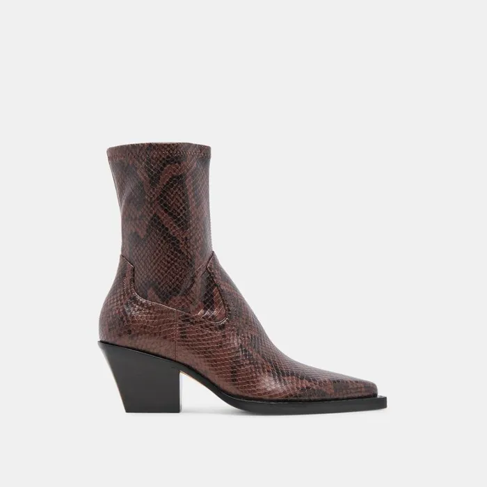 Boots and Booties Women Dolce Vita Rutger Wide Calf Boots Java Embossed Stella