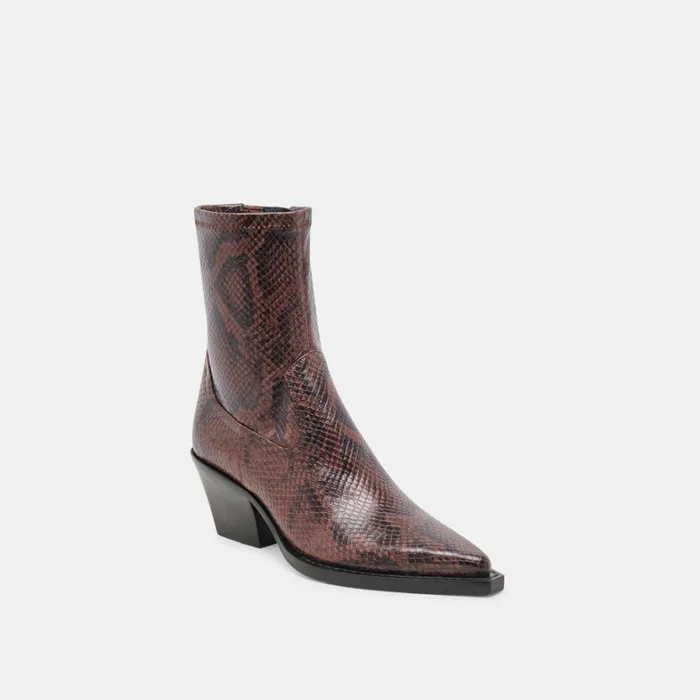 Boots and Booties Women Dolce Vita Rutger Wide Calf Boots Java Embossed Stella